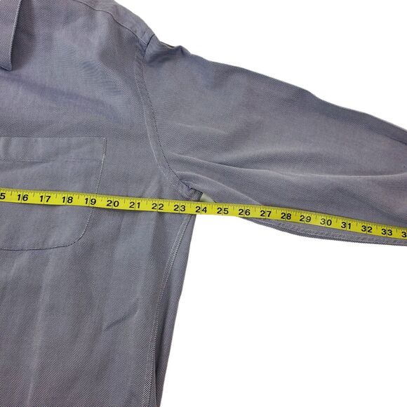 ARMANI Collezioni Shirt Mens Large Gray Button Up Casual Woven Designer Preppy - Picture 5 of 9